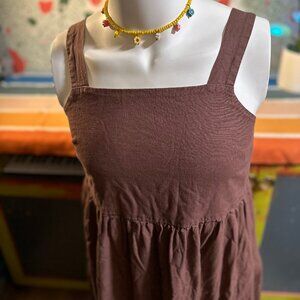 Grade & Gather Casual Midi Dress Chocolate - L